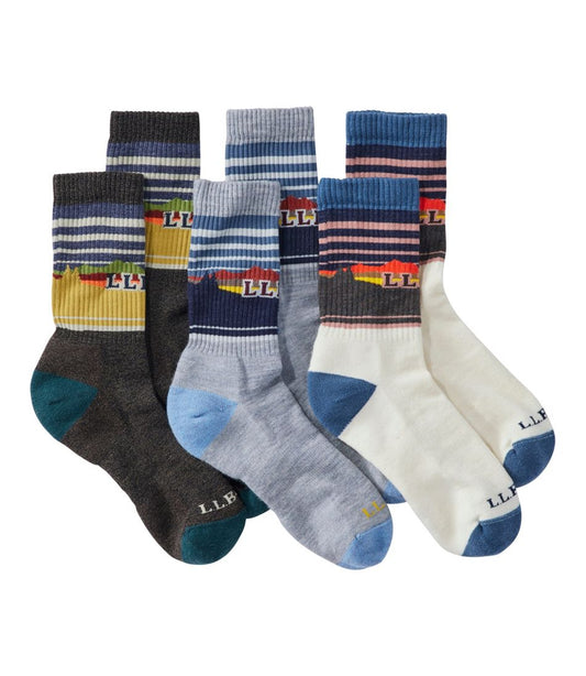 Adults' Katahdin Hiker Socks Gift Set, 3-Pack - L.L.Bean Customer Favorite