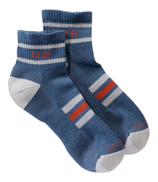 Adults' Katahdin Hiker Socks, 1/4 Crew Stripe - L.L.Bean Classic