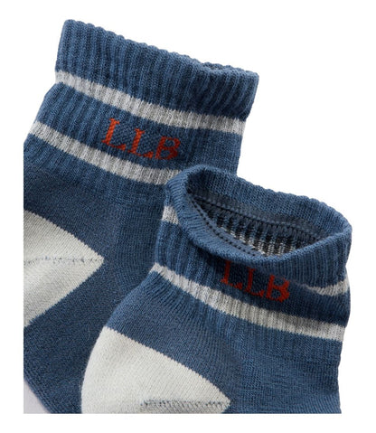 Adults' Katahdin Hiker Socks, 1/4 Crew Stripe - L.L.Bean Classic
