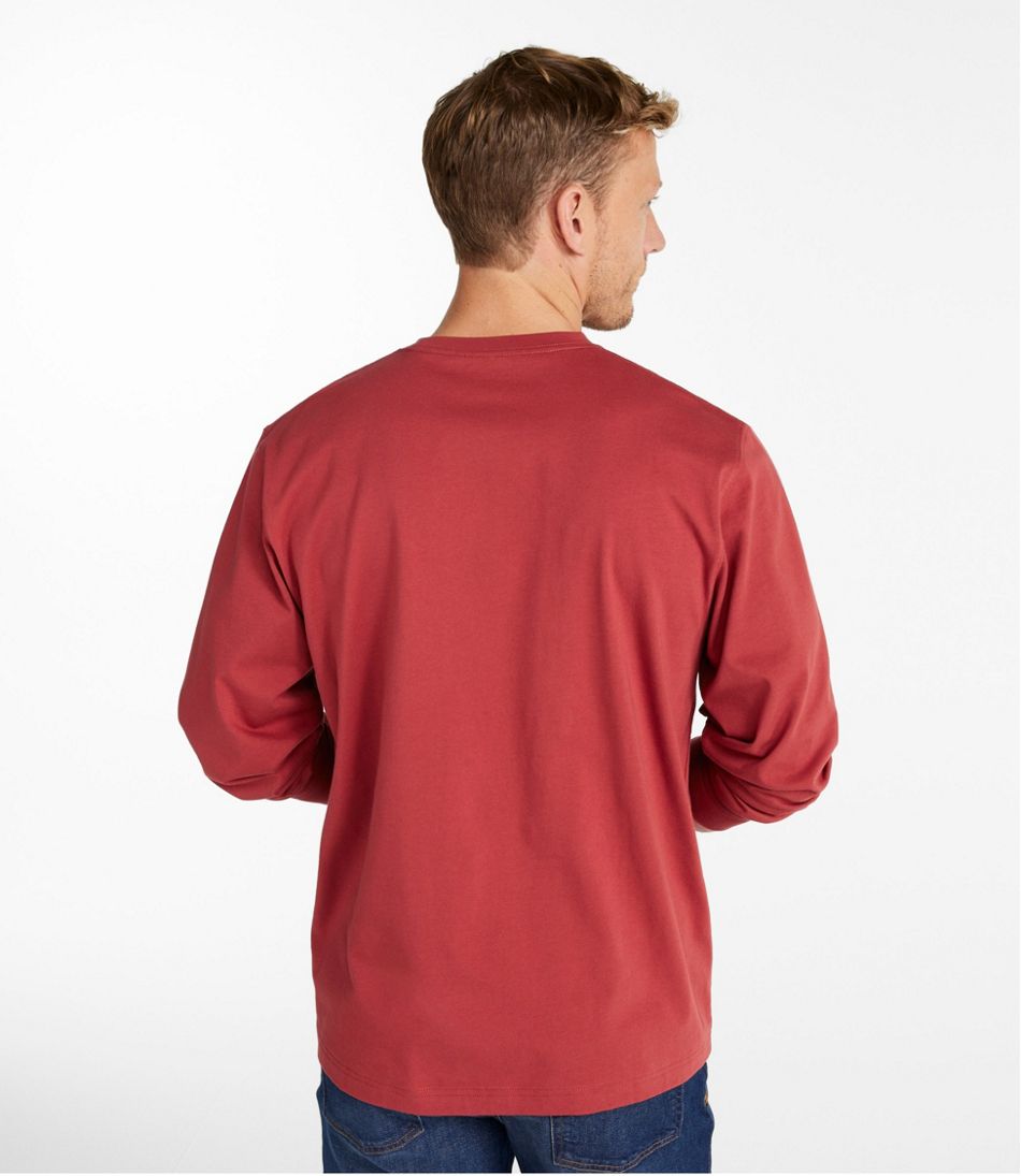 Men's Carefree Unshrinkable Tee, Traditional Fit, Long-Sleeve - L.L.Bean Customer Favorite