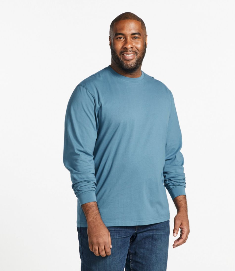 Men's Carefree Unshrinkable Tee, Traditional Fit, Long-Sleeve - L.L.Bean Customer Favorite