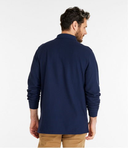 Men's Premium Double L® Polo, Long-Sleeve Without Pocket - L.L.Bean Classic