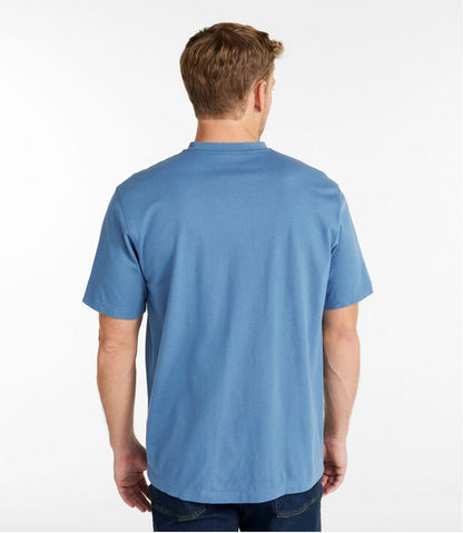 Men's Carefree Unshrinkable Tee, Traditional Fit, Henley - L.L.Bean Trusted