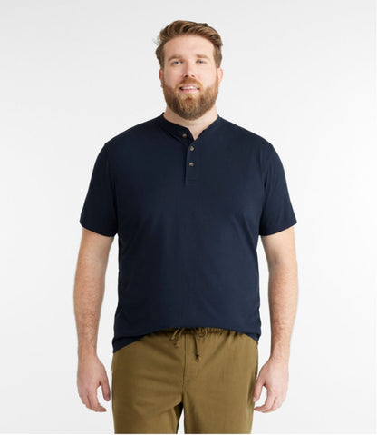 Men's Carefree Unshrinkable Tee, Traditional Fit, Henley - L.L.Bean Trusted