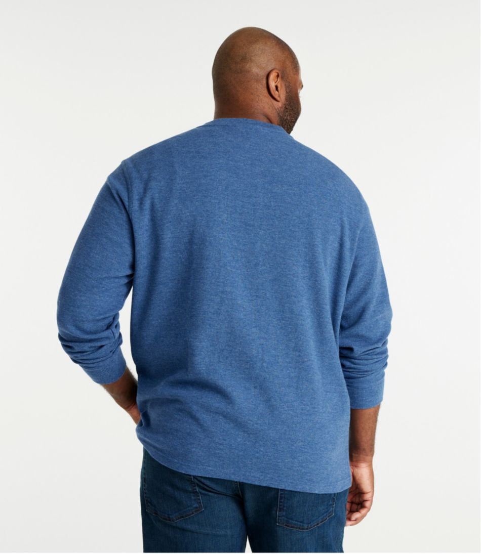 Men's Unshrinkable Mini-Waffle Henley, Long-Sleeve Traditional Fit - L.L.Bean Classic