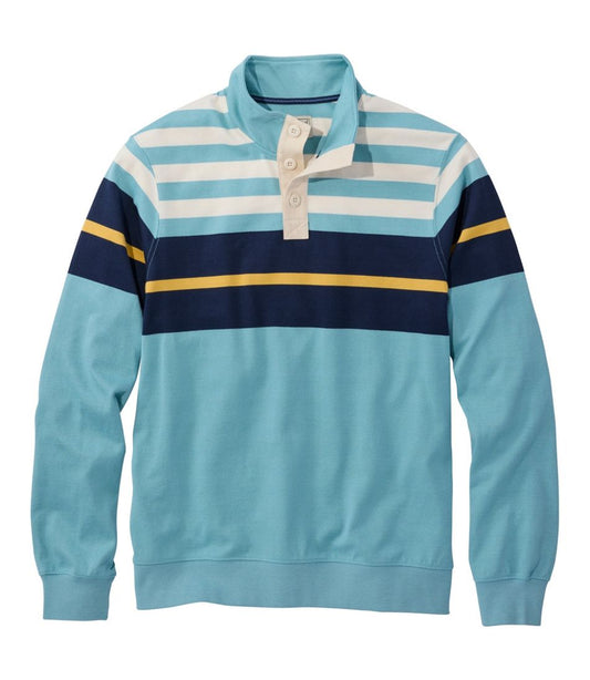 Men's Bean's Vintage Soft Rugby, Mockneck, Chest Stripe - L.L.Bean Value