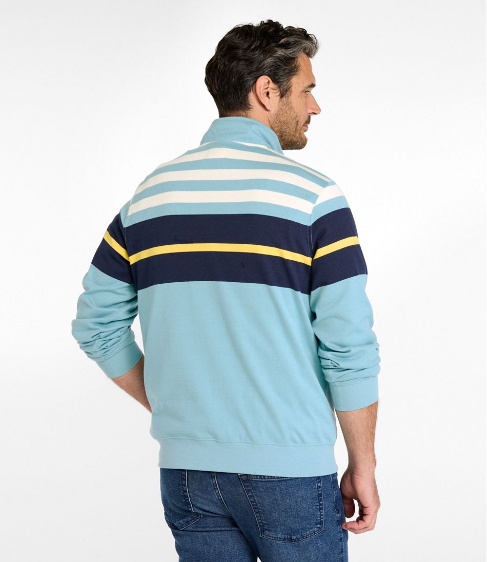 Men's Bean's Vintage Soft Rugby, Mockneck, Chest Stripe - L.L.Bean Value
