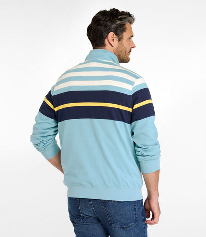 Men's Bean's Vintage Soft Rugby, Mockneck, Chest Stripe - L.L.Bean Value