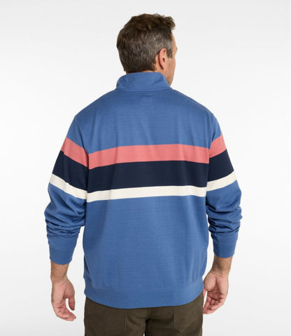 Men's Bean's Vintage Soft Rugby, Mockneck, Chest Stripe - L.L.Bean Value
