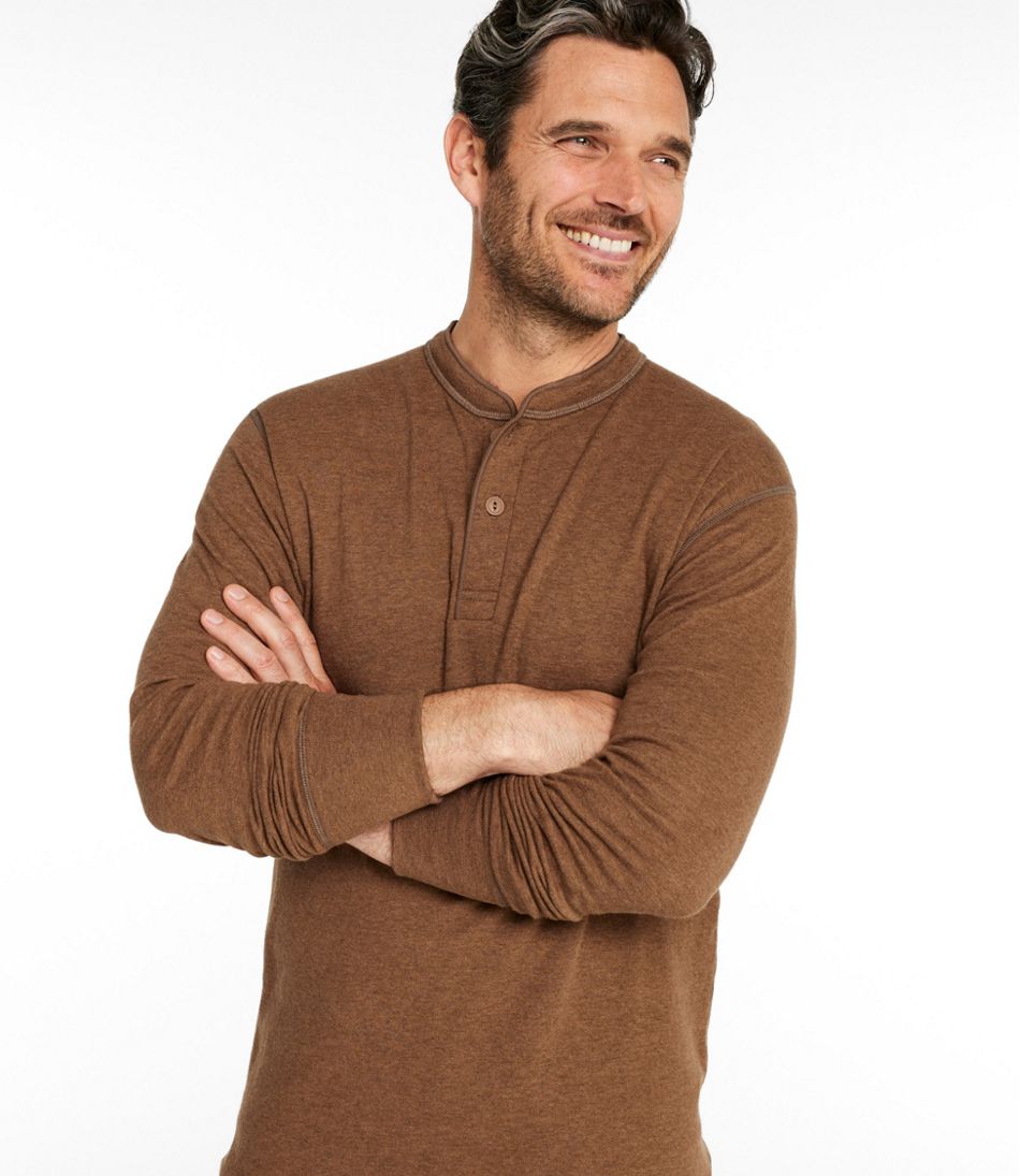 Men's Two-Layer River Driver's Shirt®, Traditional Fit Henley - L.L.Bean Great Value