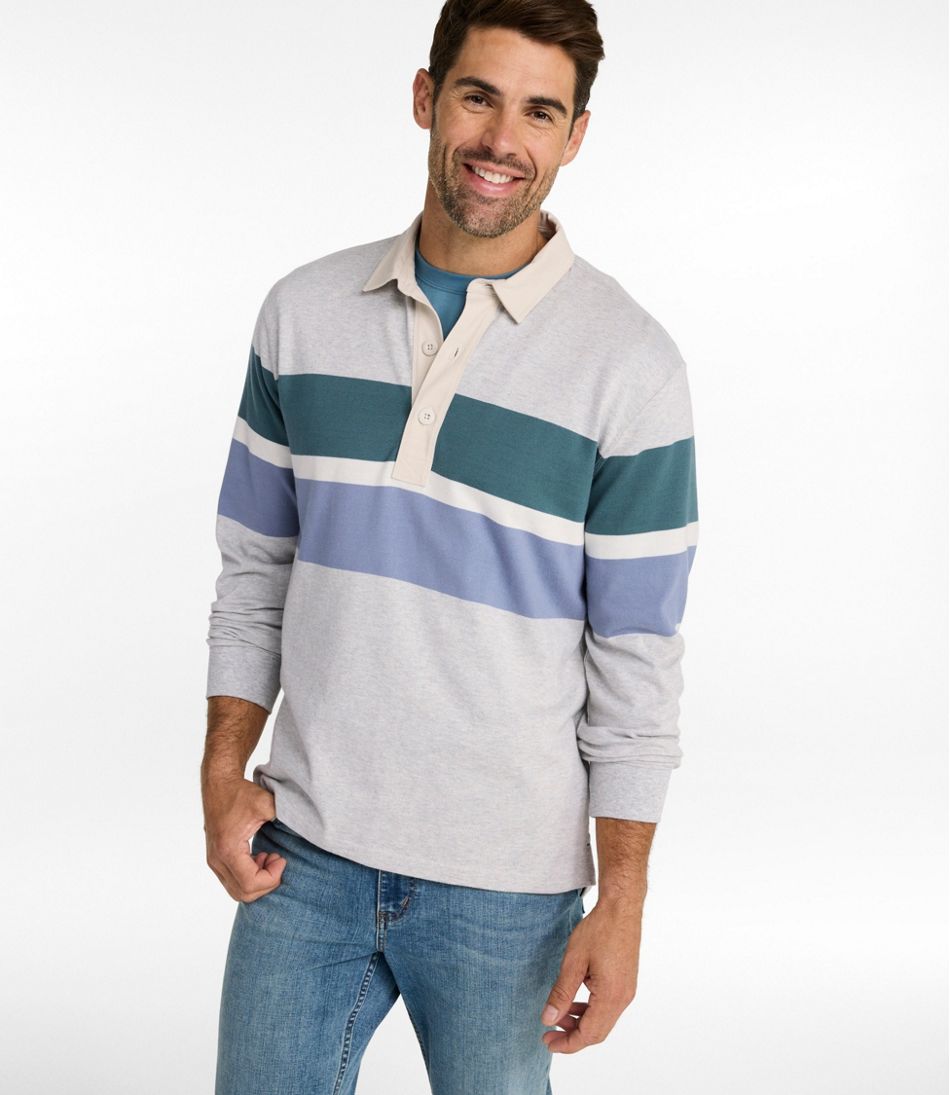 Men's Bean's Vintage Soft Rugby, Chest Stripe - L.L.Bean Latest