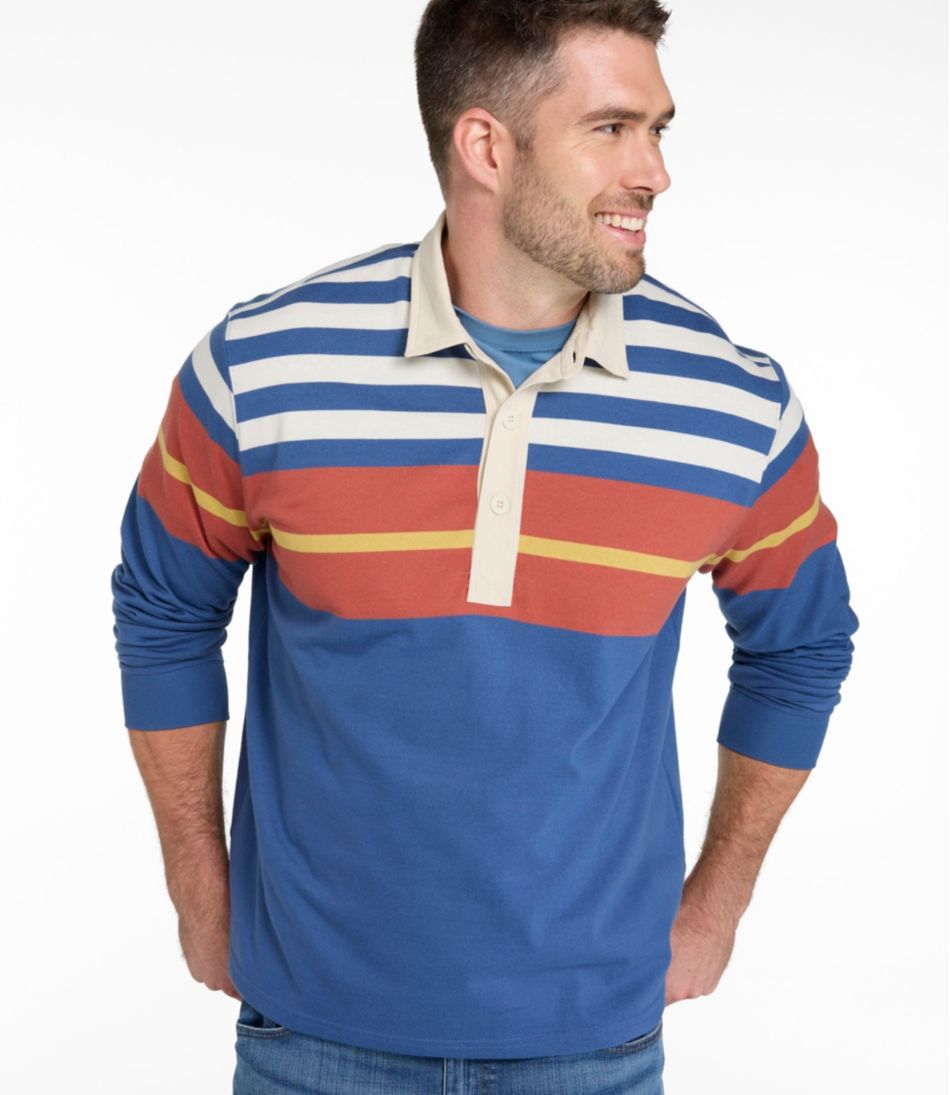 Men's Bean's Vintage Soft Rugby, Chest Stripe - L.L.Bean Latest
