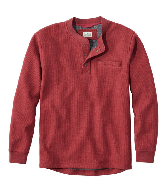 Men's Katahdin Iron Works® Bonded Waffle Fleece Henley - L.L.Bean Classic