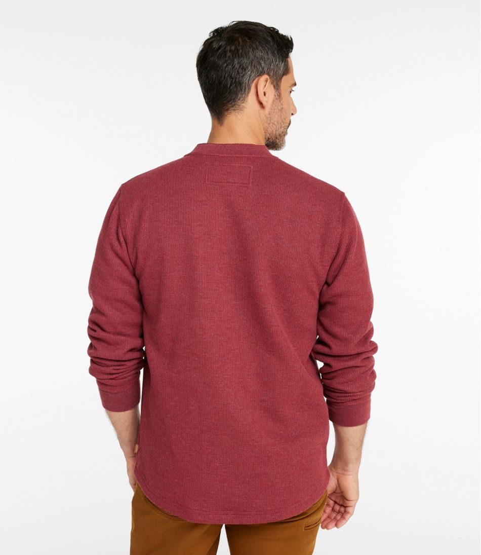 Men's Katahdin Iron Works® Bonded Waffle Fleece Henley - L.L.Bean Classic