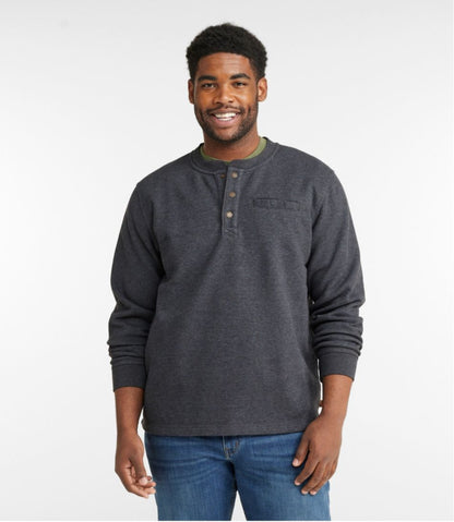 Men's Katahdin Iron Works® Bonded Waffle Fleece Henley - L.L.Bean Classic