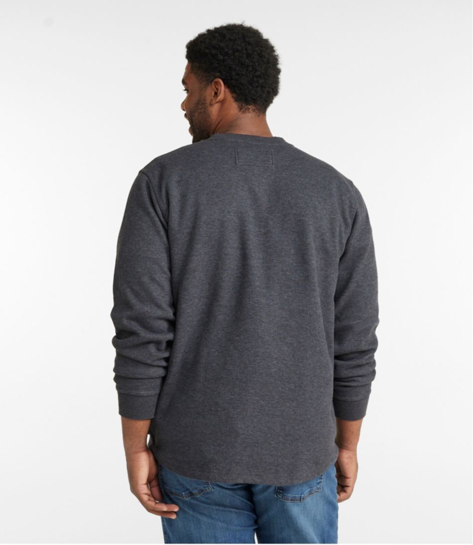 Men's Katahdin Iron Works® Bonded Waffle Fleece Henley - L.L.Bean Classic