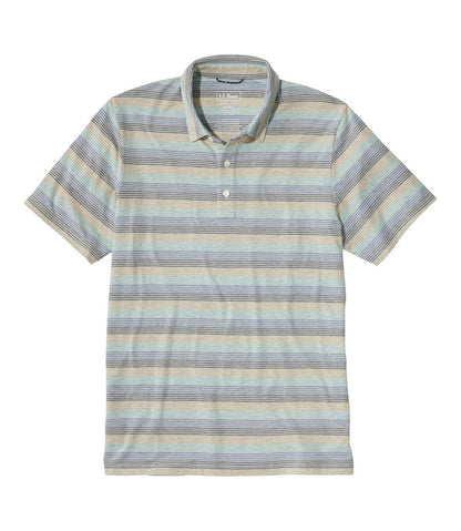 Men's Comfort Stretch Performance® Pima Polo, Short-Sleeve, Stripe - L.L.Bean Value