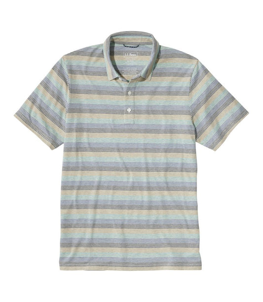 Men's Comfort Stretch Performance® Pima Polo, Short-Sleeve, Stripe - L.L.Bean Value