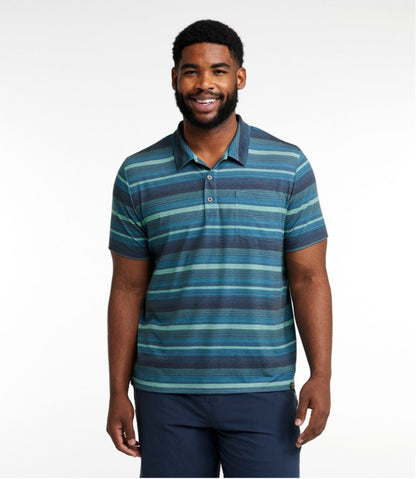 Men's Everyday SunSmart® Polo 2.0, Short-Sleeve Stripe - L.L.Bean Great Value