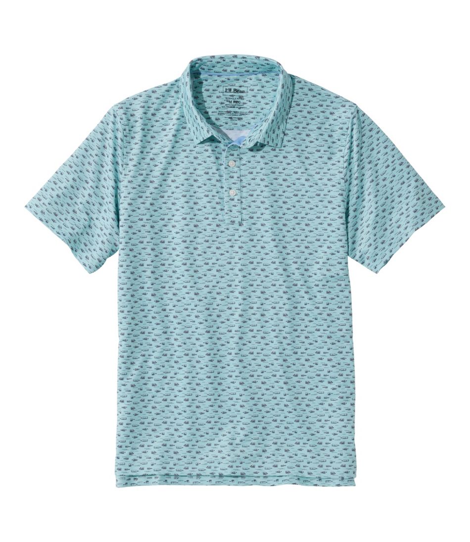 Men's Comfort Stretch Performance® Party Polo, Slightly Fitted, Short-Sleeve, Print - L.L.Bean Latest