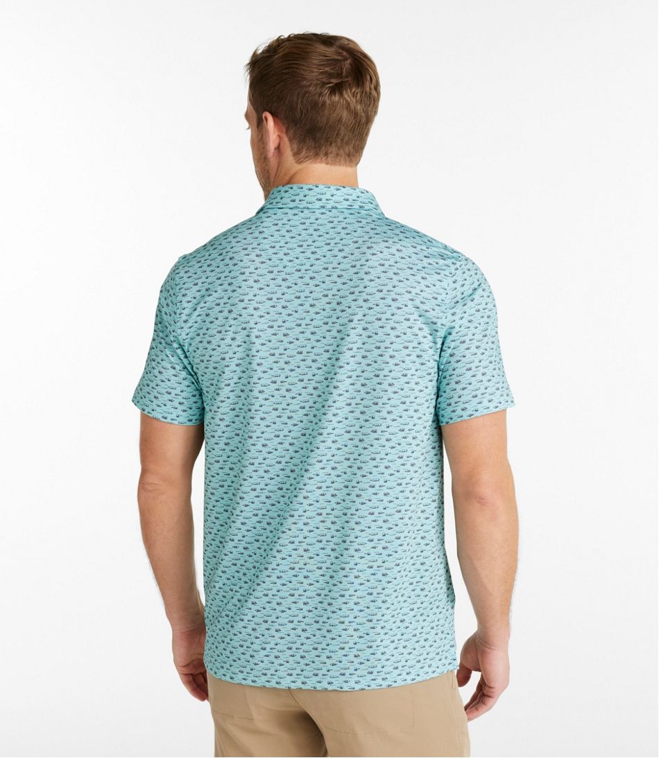 Men's Comfort Stretch Performance® Party Polo, Slightly Fitted, Short-Sleeve, Print - L.L.Bean Latest
