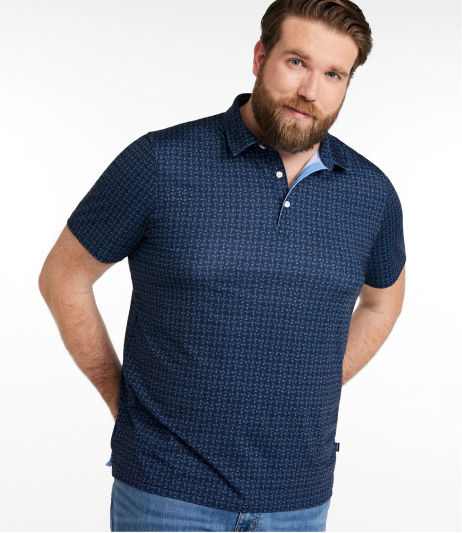 Men's Comfort Stretch Performance® Party Polo, Slightly Fitted, Short-Sleeve, Print - L.L.Bean Latest