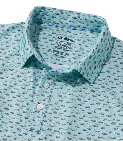 Men's Comfort Stretch Performance® Party Polo, Slightly Fitted, Short-Sleeve, Print - L.L.Bean Latest