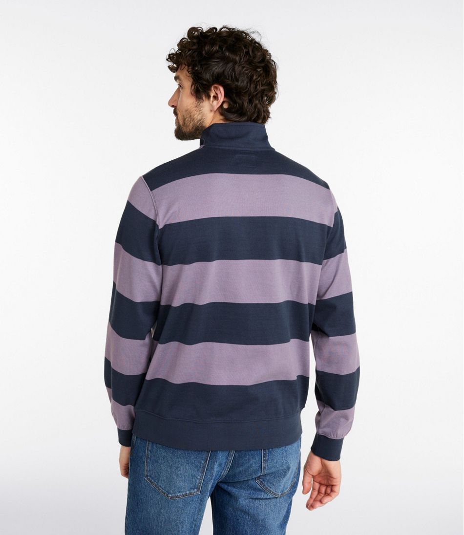 Men's Bean's Vintage Soft Rugby, Mockneck, Stripe - L.L.Bean Quality