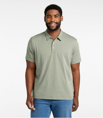 Men's Comfort Stretch Performance® Polo, Short-Sleeve, Slightly Fitted - L.L.Bean Essential