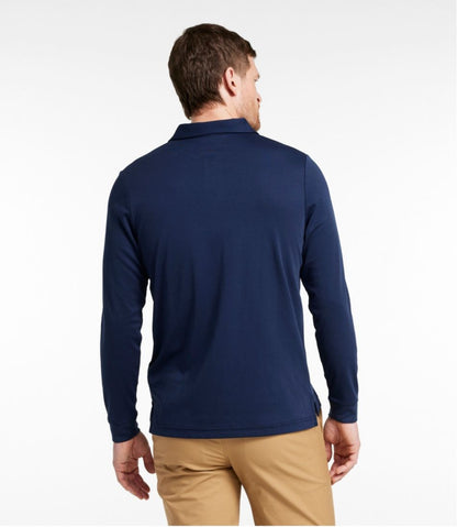 Men's Comfort Stretch Performance® Polo, Long-Sleeve, Slightly Fitted - L.L.Bean Everyday