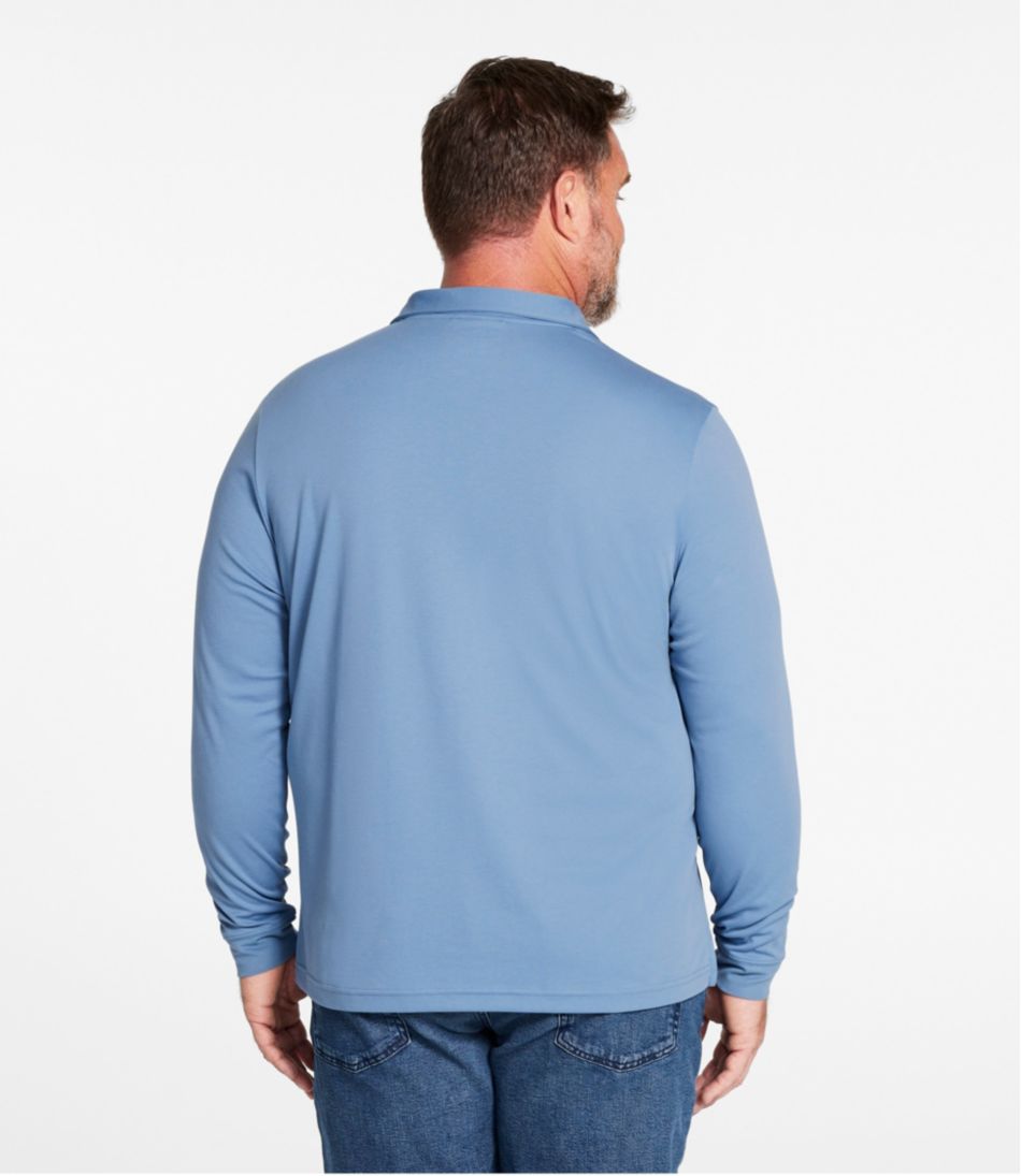Men's Comfort Stretch Performance® Polo, Long-Sleeve, Slightly Fitted - L.L.Bean Everyday