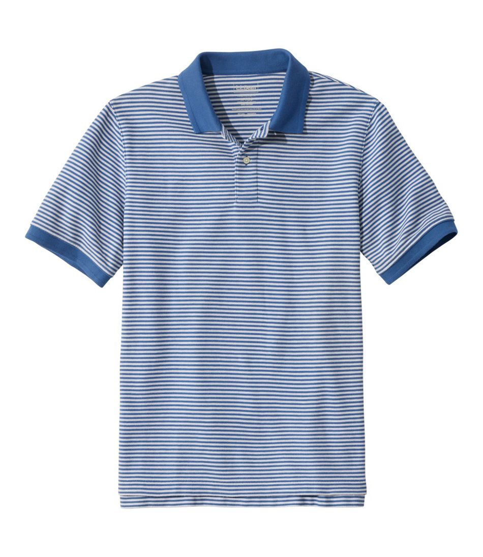Men's Premium Double L® Polo, Banded Short-Sleeve Without Pocket Stripe - L.L.Bean Trusted