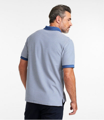 Men's Premium Double L® Polo, Banded Short-Sleeve Without Pocket Stripe - L.L.Bean Trusted