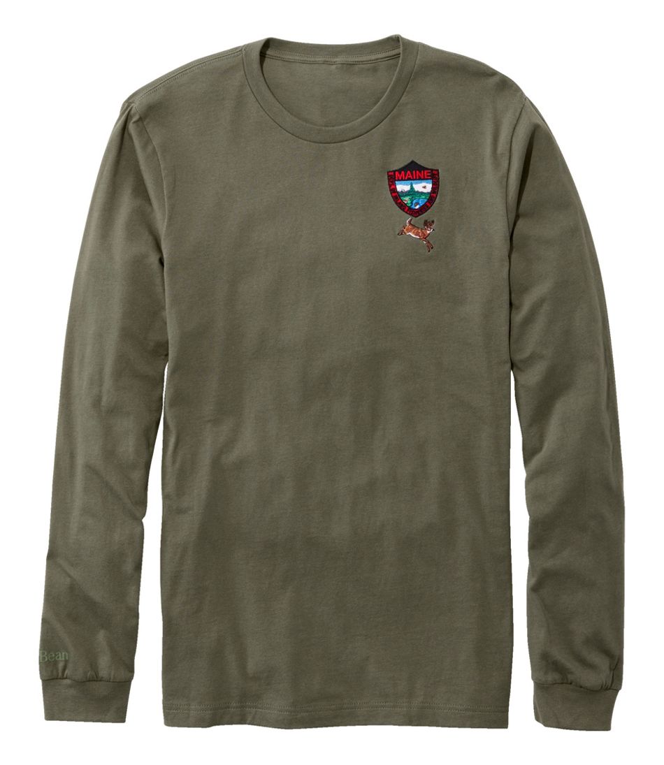 Men's MIF&W Tee, Long-Sleeve White-Tailed Deer - L.L.Bean Latest