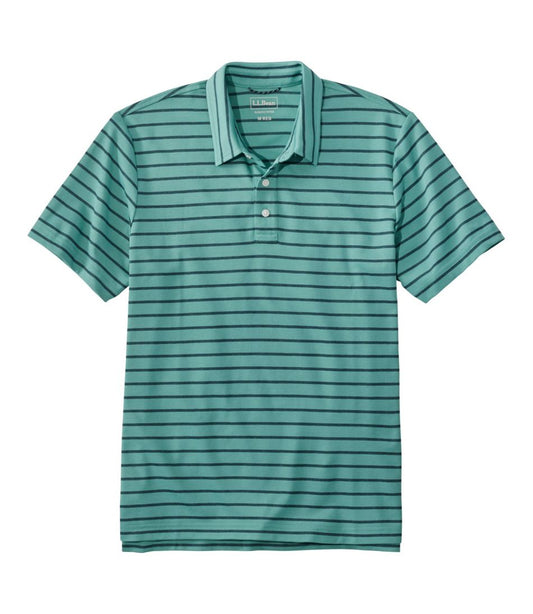 Men's Comfort Stretch Performance® Polo, Short-Sleeve, Slightly Fitted, Stripe - L.L.Bean Quality