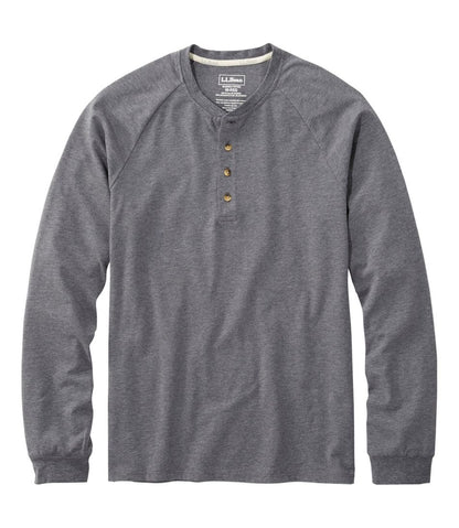 Men's Comfort Stretch Pima Tee Shirt, Long-Sleeve Henley - L.L.Bean Classic