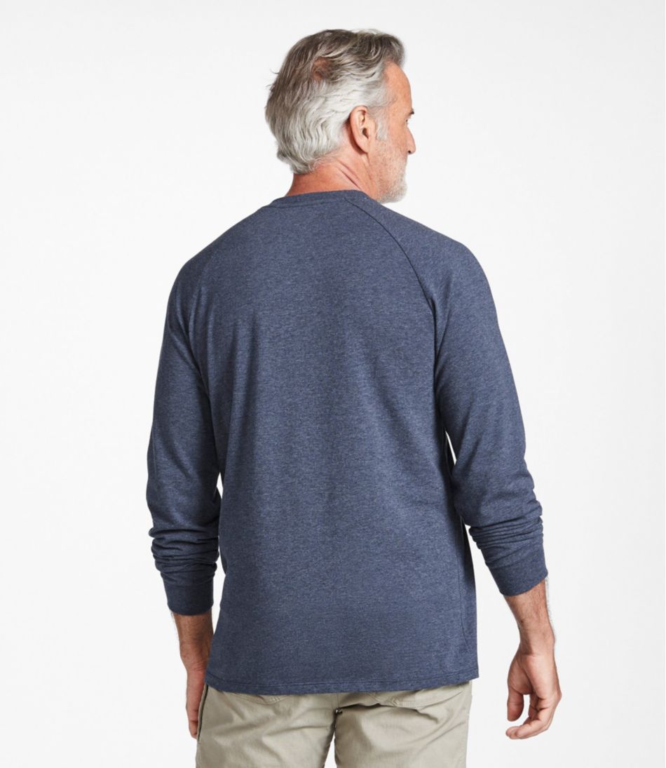 Men's Comfort Stretch Pima Tee Shirt, Long-Sleeve Henley - L.L.Bean Classic