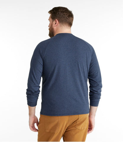 Men's Comfort Stretch Pima Tee Shirt, Long-Sleeve Henley - L.L.Bean Classic