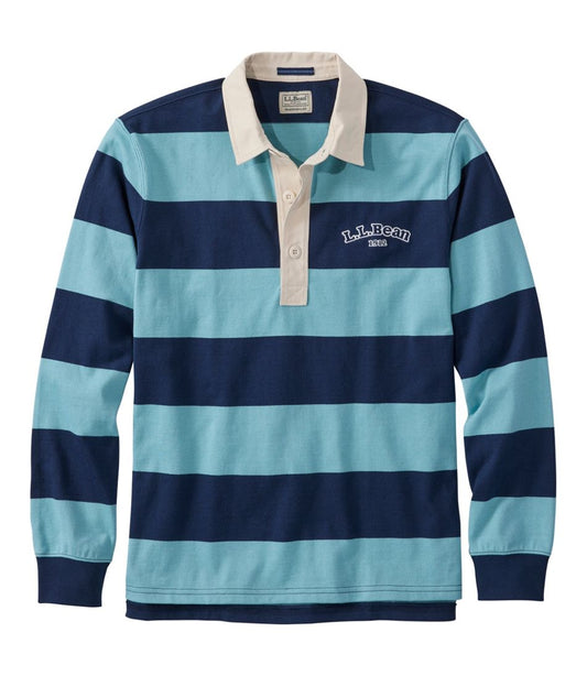 Men's Bean's Vintage Soft Rugby, Stripe Embroidered - L.L.Bean Essential