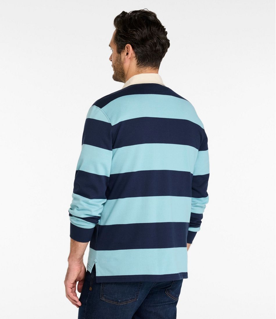 Men's Bean's Vintage Soft Rugby, Stripe Embroidered - L.L.Bean Essential