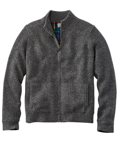Men's L.L.Bean Classic Ragg Wool Sweater, Full-Zip Flannel-Lined - L.L.Bean Latest