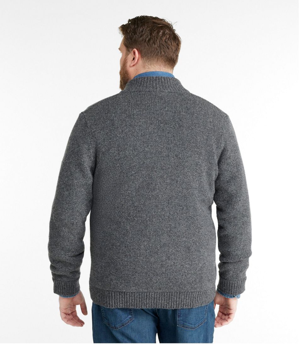 Men's L.L.Bean Classic Ragg Wool Sweater, Full-Zip Flannel-Lined - L.L.Bean Latest