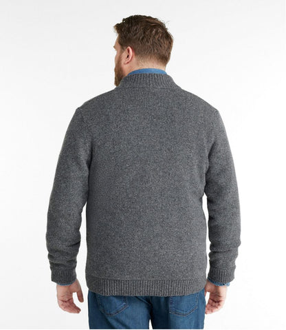 Men's L.L.Bean Classic Ragg Wool Sweater, Full-Zip Flannel-Lined - L.L.Bean Latest