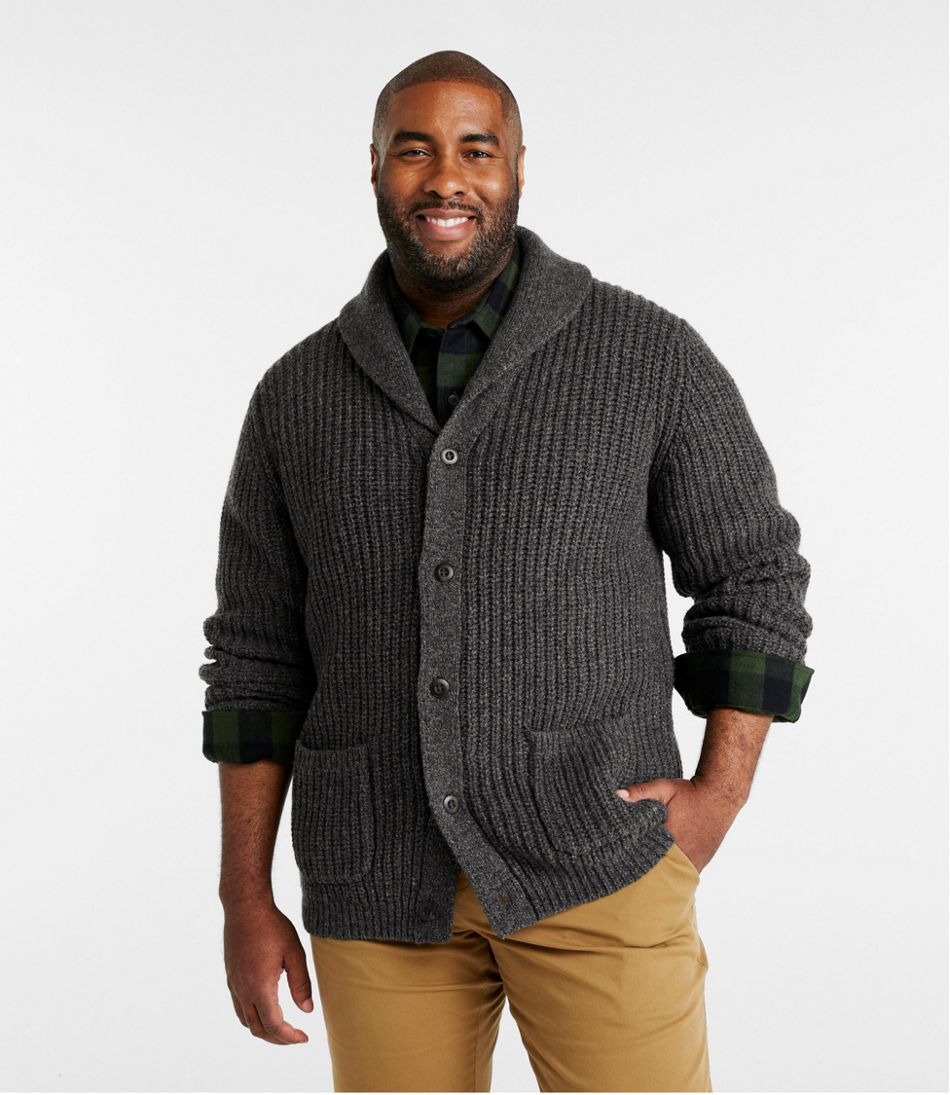 Men's L.L.Bean Classic Ragg Wool Sweater, Cardigan - L.L.Bean Quality