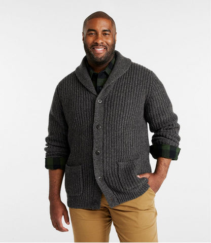 Men's L.L.Bean Classic Ragg Wool Sweater, Cardigan - L.L.Bean Quality