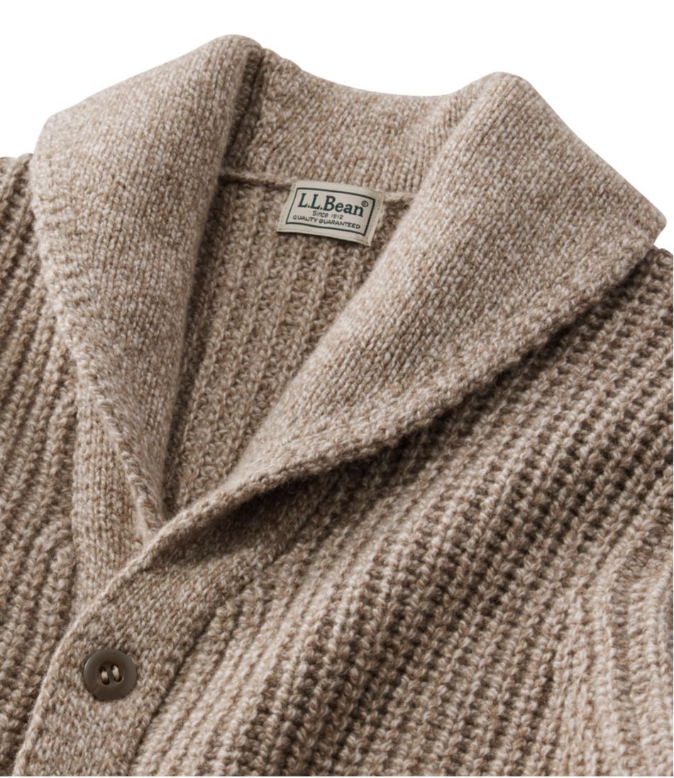 Men's L.L.Bean Classic Ragg Wool Sweater, Cardigan - L.L.Bean Quality