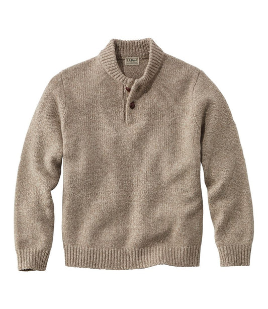 Men's L.L.Bean Classic Ragg Wool Sweater, Henley - L.L.Bean Trusted