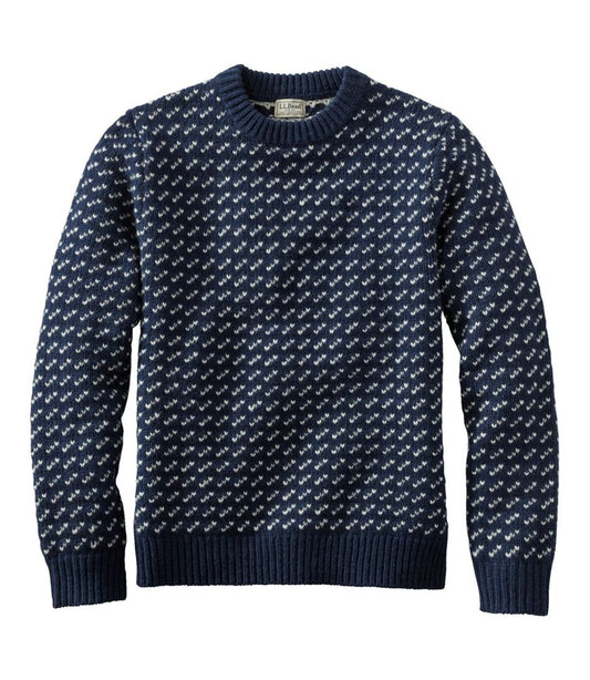 Men's Bean's Classic Ragg Wool Sweater, Crewneck, Bird's-Eye - L.L.Bean Latest