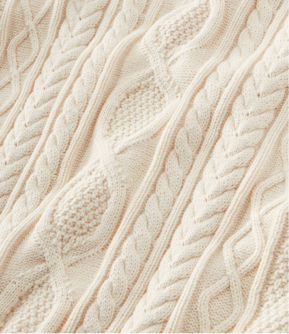 Men's Bean's Heritage Soft Cotton Fisherman Sweater, Button-Mock - L.L.Bean Customer Favorite