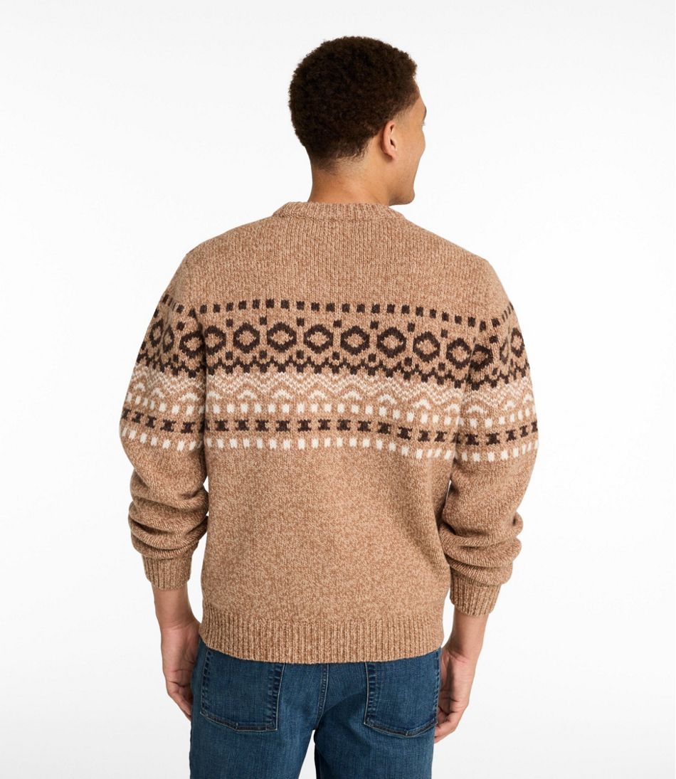 Men's Bean's Classic Ragg Wool Sweater, Crewneck, Fair Isle - L.L.Bean Everyday